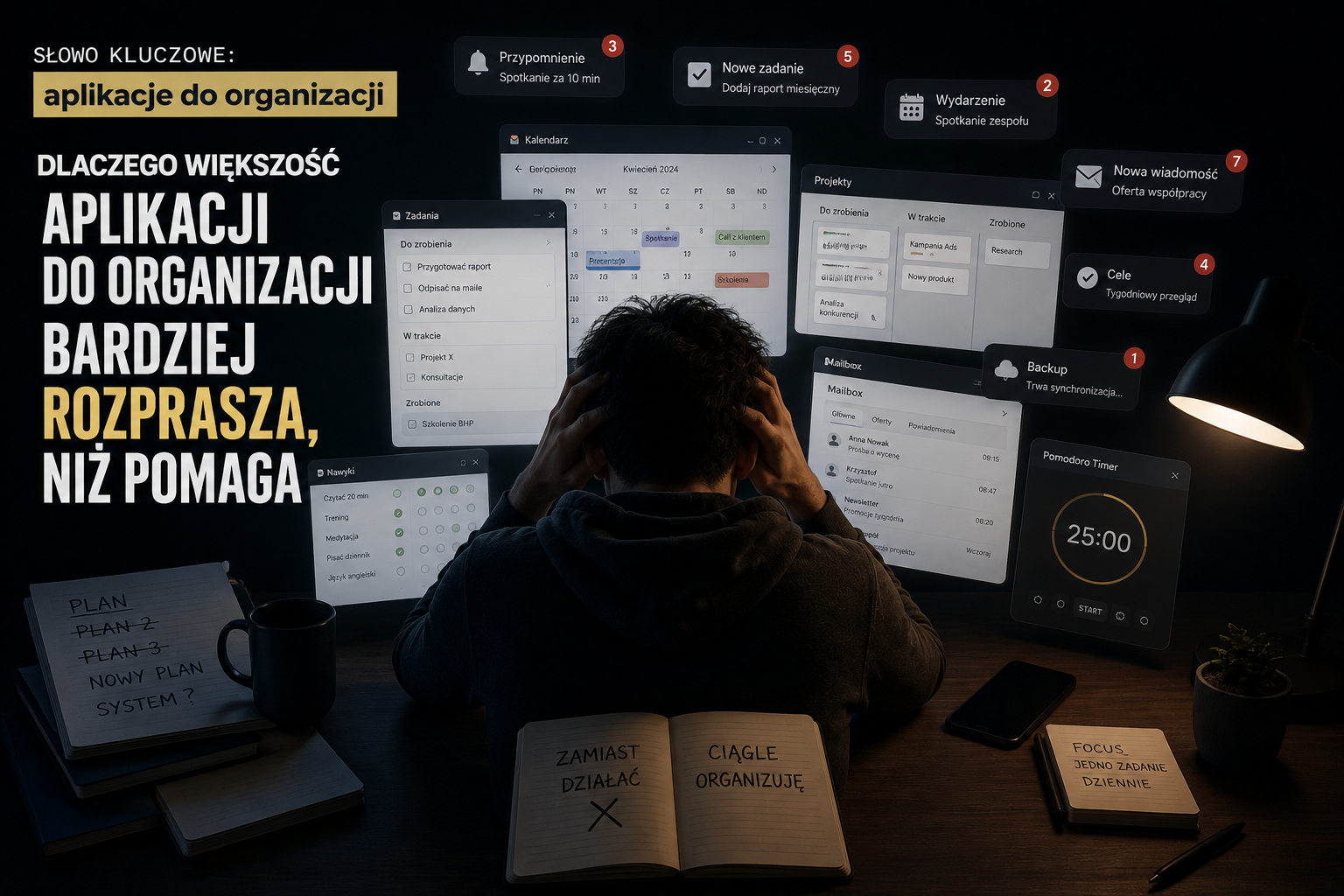 Aplikacje do organizacji – pomagają czy rozpraszają?