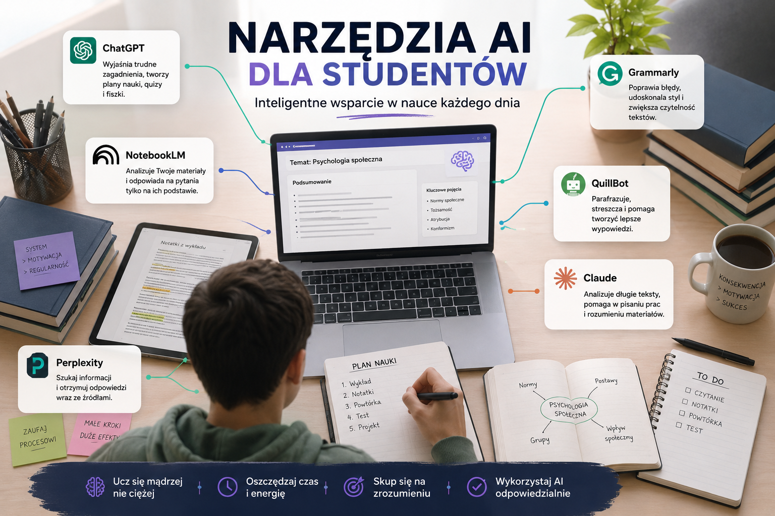 Narzędzia AI dla studentów – które naprawdę pomagają?