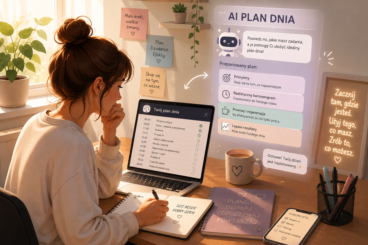 AI plan dnia – jak zaplanować dzień w 10 minut?