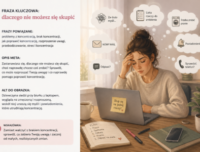 Dlaczego nie możesz się skupić? Sprawdź, co zabiera Ci uwagę